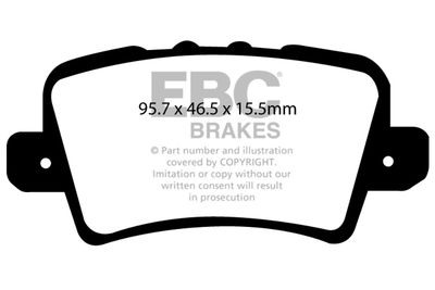 DP41902R EBC Brakes Комплект тормозных колодок, дисковый тормоз