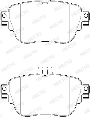 FD7783A NECTO Комплект тормозных колодок, дисковый тормоз