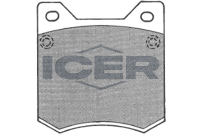 180126 ICER Комплект тормозных колодок, дисковый тормоз
