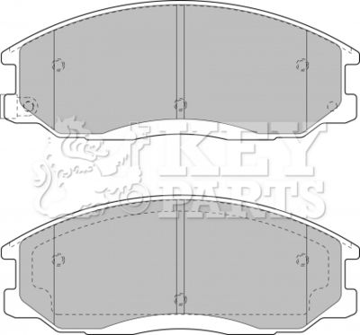 KBP1789 KEY PARTS Комплект тормозных колодок, дисковый тормоз