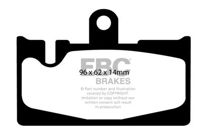 DP1397 EBC Brakes Комплект тормозных колодок, дисковый тормоз