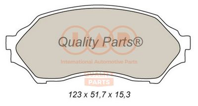 70411025 IAP QUALITY PARTS Комплект тормозных колодок, дисковый тормоз