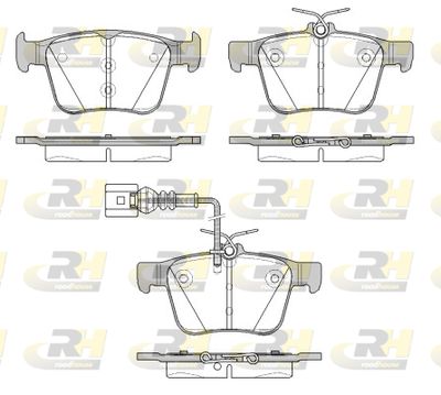 2151611 ROADHOUSE Комплект тормозных колодок, дисковый тормоз