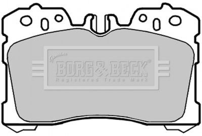 BBP2127 BORG & BECK Комплект тормозных колодок, дисковый тормоз