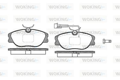 P205331 WOKING Комплект тормозных колодок, дисковый тормоз