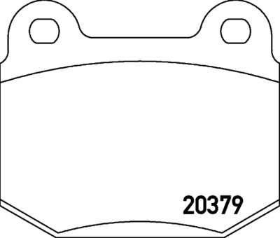 2037901 TEXTAR Комплект тормозных колодок, дисковый тормоз