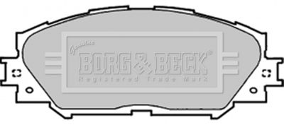 BBP1991 BORG & BECK Комплект тормозных колодок, дисковый тормоз