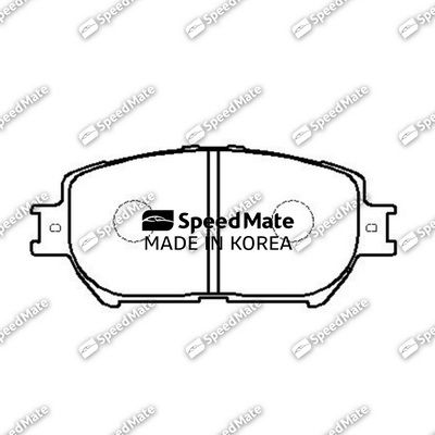 SMBPJ134 SpeedMate Комплект тормозных колодок, дисковый тормоз