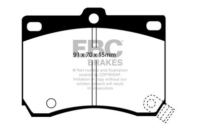 DP824 EBC Brakes Комплект тормозных колодок, дисковый тормоз
