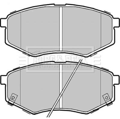 BBP2368 BORG & BECK Комплект тормозных колодок, дисковый тормоз