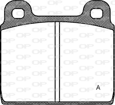 BPA000220 OPEN PARTS Комплект тормозных колодок, дисковый тормоз