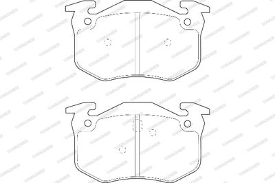 WBP21600A WAGNER Комплект тормозных колодок, дисковый тормоз