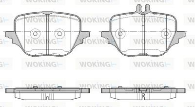 P1866300 WOKING Комплект тормозных колодок, дисковый тормоз