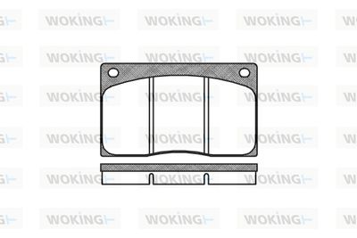 P144300 WOKING Комплект тормозных колодок, дисковый тормоз