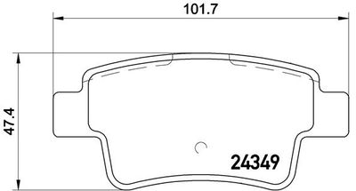 P59057 BREMBO Комплект тормозных колодок, дисковый тормоз