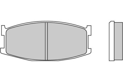 1201521 E.T.F. Комплект тормозных колодок, дисковый тормоз