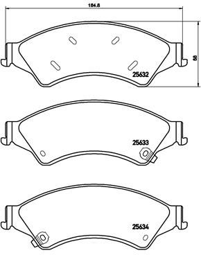 P24153X BREMBO Комплект тормозных колодок, дисковый тормоз