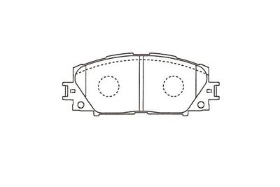 KBP9140 KAVO PARTS Комплект тормозных колодок, дисковый тормоз