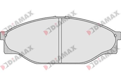 N09045 DIAMAX Комплект тормозных колодок, дисковый тормоз