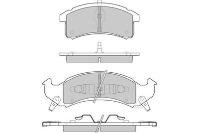 120789 E.T.F. Комплект тормозных колодок, дисковый тормоз