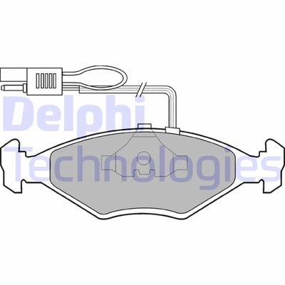 LP604 DELPHI Комплект тормозных колодок, дисковый тормоз