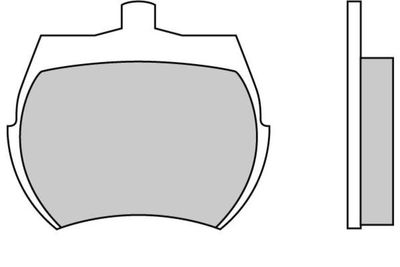 120012 E.T.F. Комплект тормозных колодок, дисковый тормоз