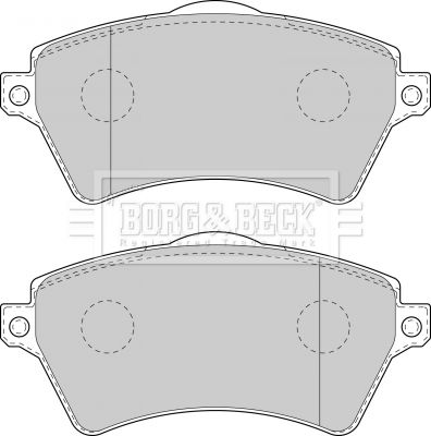 BBP1711 BORG & BECK Комплект тормозных колодок, дисковый тормоз