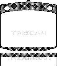 811014023 TRISCAN Комплект тормозных колодок, дисковый тормоз
