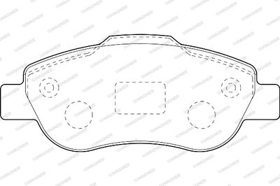 WBP24072A WAGNER Комплект тормозных колодок, дисковый тормоз