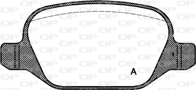BPA072710 OPEN PARTS Комплект тормозных колодок, дисковый тормоз