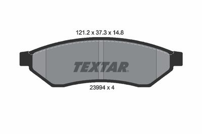 2399401 TEXTAR Комплект тормозных колодок, дисковый тормоз