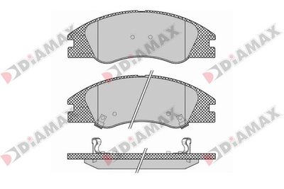 N09417 DIAMAX Комплект тормозных колодок, дисковый тормоз