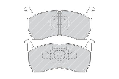 FDB304 FERODO Комплект тормозных колодок, дисковый тормоз