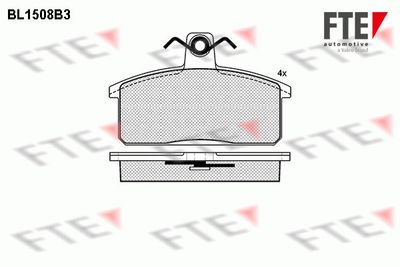 BL1508B3 FTE Комплект тормозных колодок, дисковый тормоз