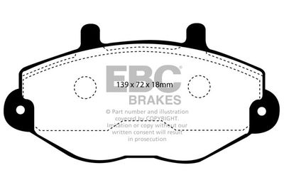 DP920 EBC Brakes Комплект тормозных колодок, дисковый тормоз