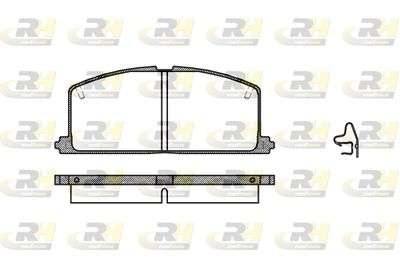 216704 ROADHOUSE Комплект тормозных колодок, дисковый тормоз