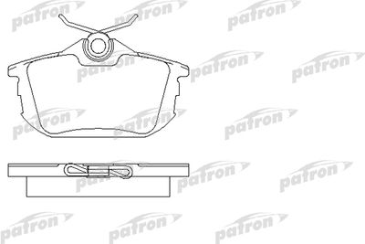 PBP1095 PATRON Комплект тормозных колодок, дисковый тормоз