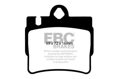 DP1364 EBC Brakes Комплект тормозных колодок, дисковый тормоз