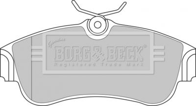 BBP1760 BORG & BECK Комплект тормозных колодок, дисковый тормоз
