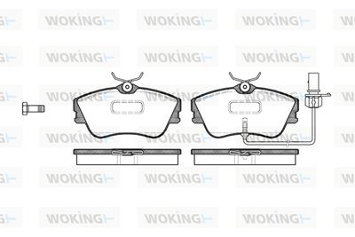 P580321 WOKING Комплект тормозных колодок, дисковый тормоз