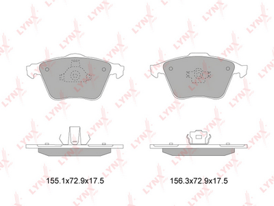 BD7819 LYNXauto Комплект тормозных колодок, дисковый тормоз