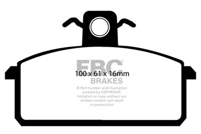 DP4104 EBC Brakes Комплект тормозных колодок, дисковый тормоз