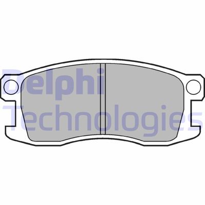 LP195 DELPHI Комплект тормозных колодок, дисковый тормоз