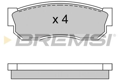 BP2246 BREMSI Комплект тормозных колодок, дисковый тормоз