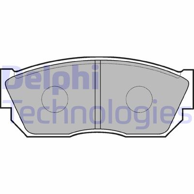 LP355 DELPHI Комплект тормозных колодок, дисковый тормоз