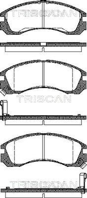 811042002 TRISCAN Комплект тормозных колодок, дисковый тормоз