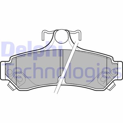 LP2700 DELPHI Комплект тормозных колодок, дисковый тормоз
