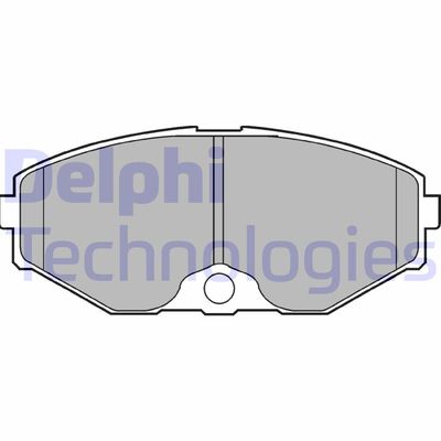LP1058 DELPHI Комплект тормозных колодок, дисковый тормоз
