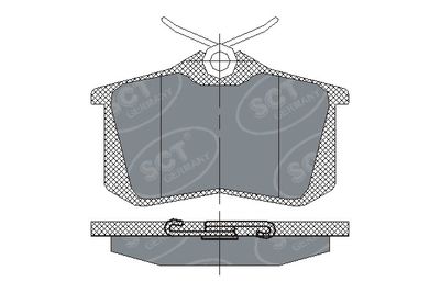 SP113PR SCT - MANNOL Комплект тормозных колодок, дисковый тормоз