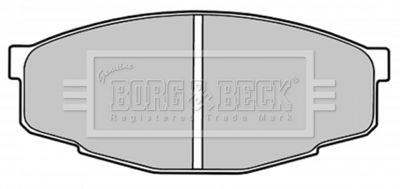 BBP1285 BORG & BECK Комплект тормозных колодок, дисковый тормоз
